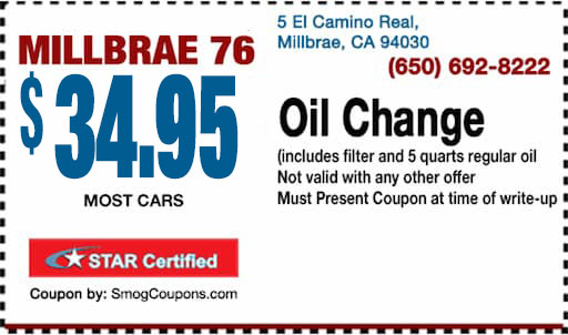 oil coupon Millbrae